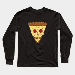 Pizza Skull Long Sleeve T-Shirt